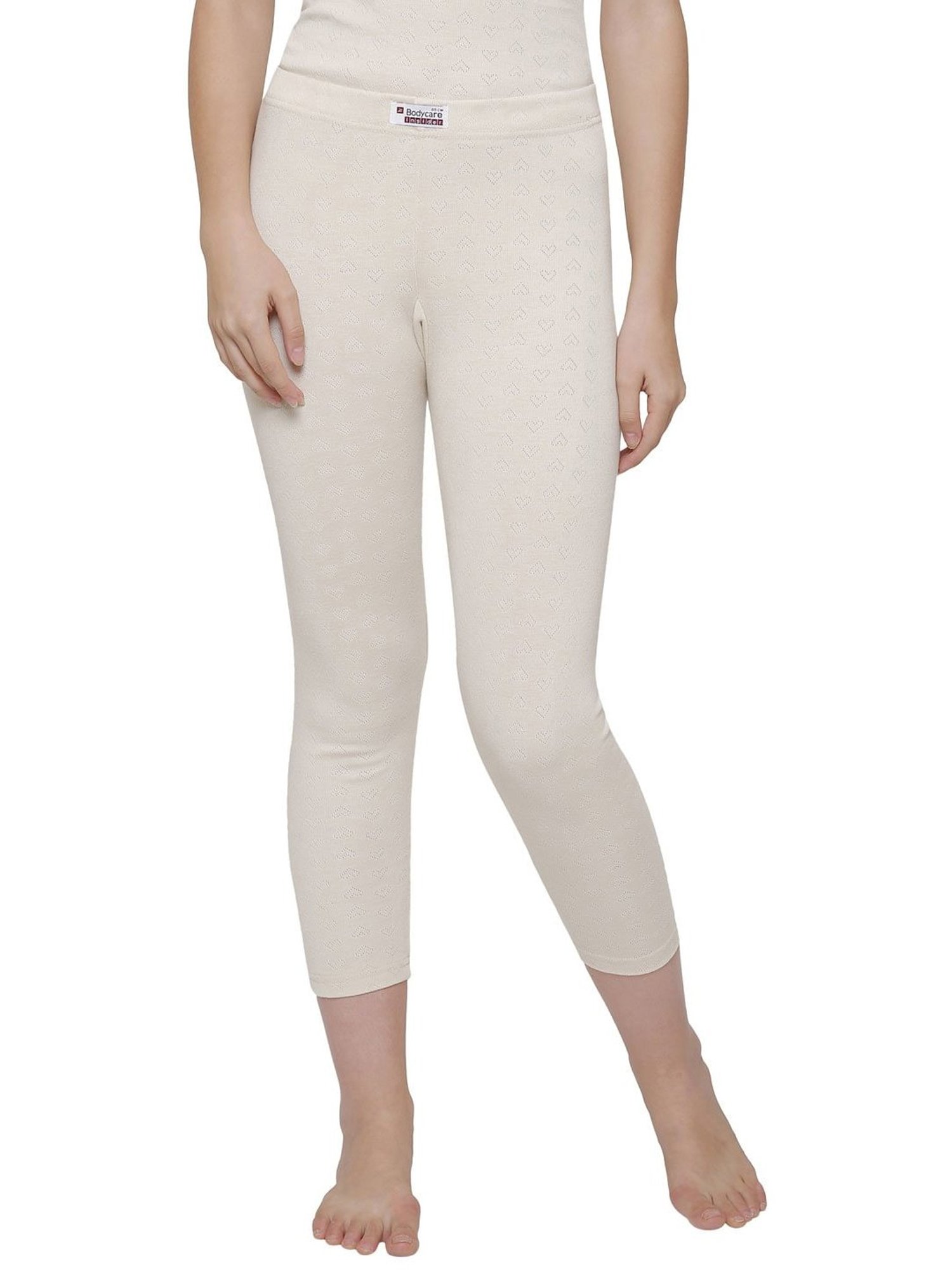 Bodycare Beige Cotton Thermal Capris