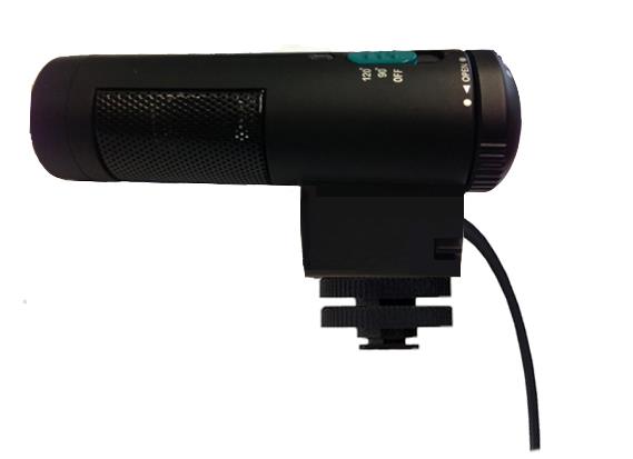 Stereo Microphone With Windscreen (Shotgun) For Panasonic Lumix DMC-FZ2500 - Includes Bracket
