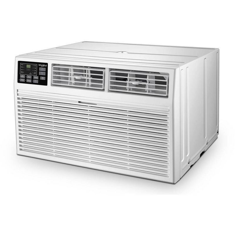 Whirlpool 8,000 BTU 115V Through the Wall Air Conditioner WHAT081-HAW with 4,200 BTU Supplemental Heating