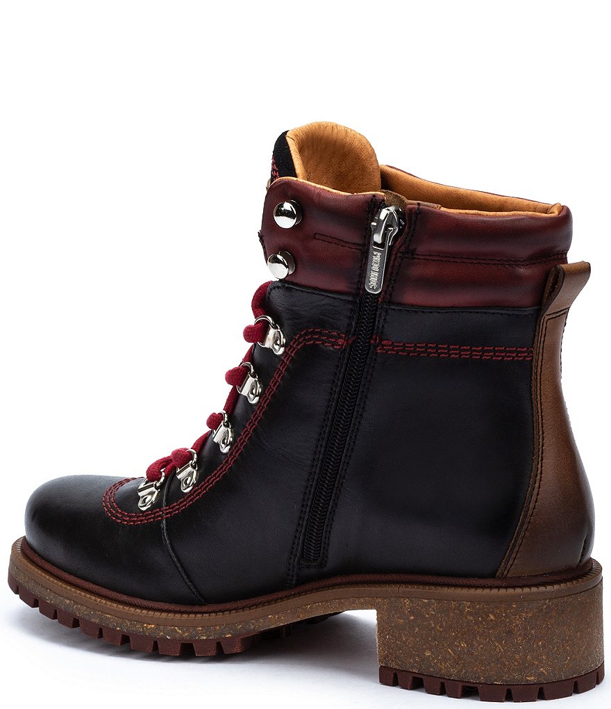 Pikolinos Aspe W9Z Leather Lace-Up Hiker Booties