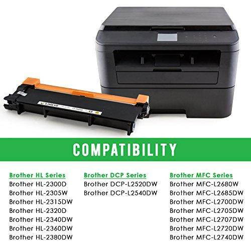 LINKYO Replacement for Brother TN660 TN-660 TN630 TN-630 Toner Cartridge (High Yield, Black, 4-Pack)