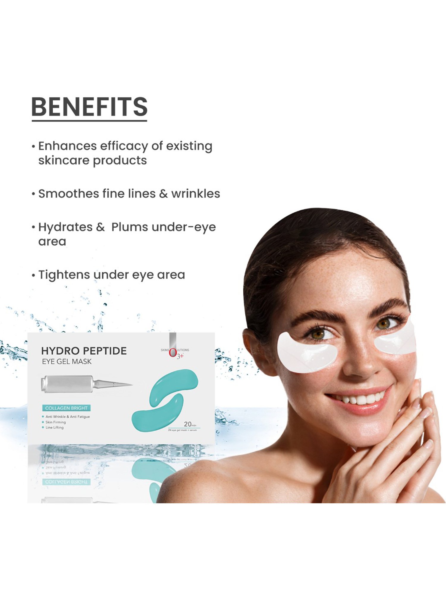 O3+ Hydro Peptide Eye Gel Mask & Serum Combo