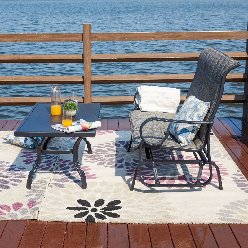 2pc Outdoor Patio Glider Seating Set - Patio Festival