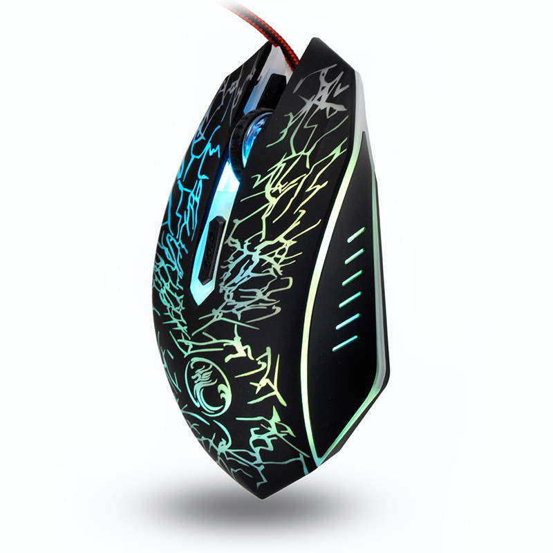 Funtech Wired Gaming Mouse USB Optical Computer Mouse 6 Buttons Professional Gamer Mouse For Laptops Desktops Ratones Pc X5