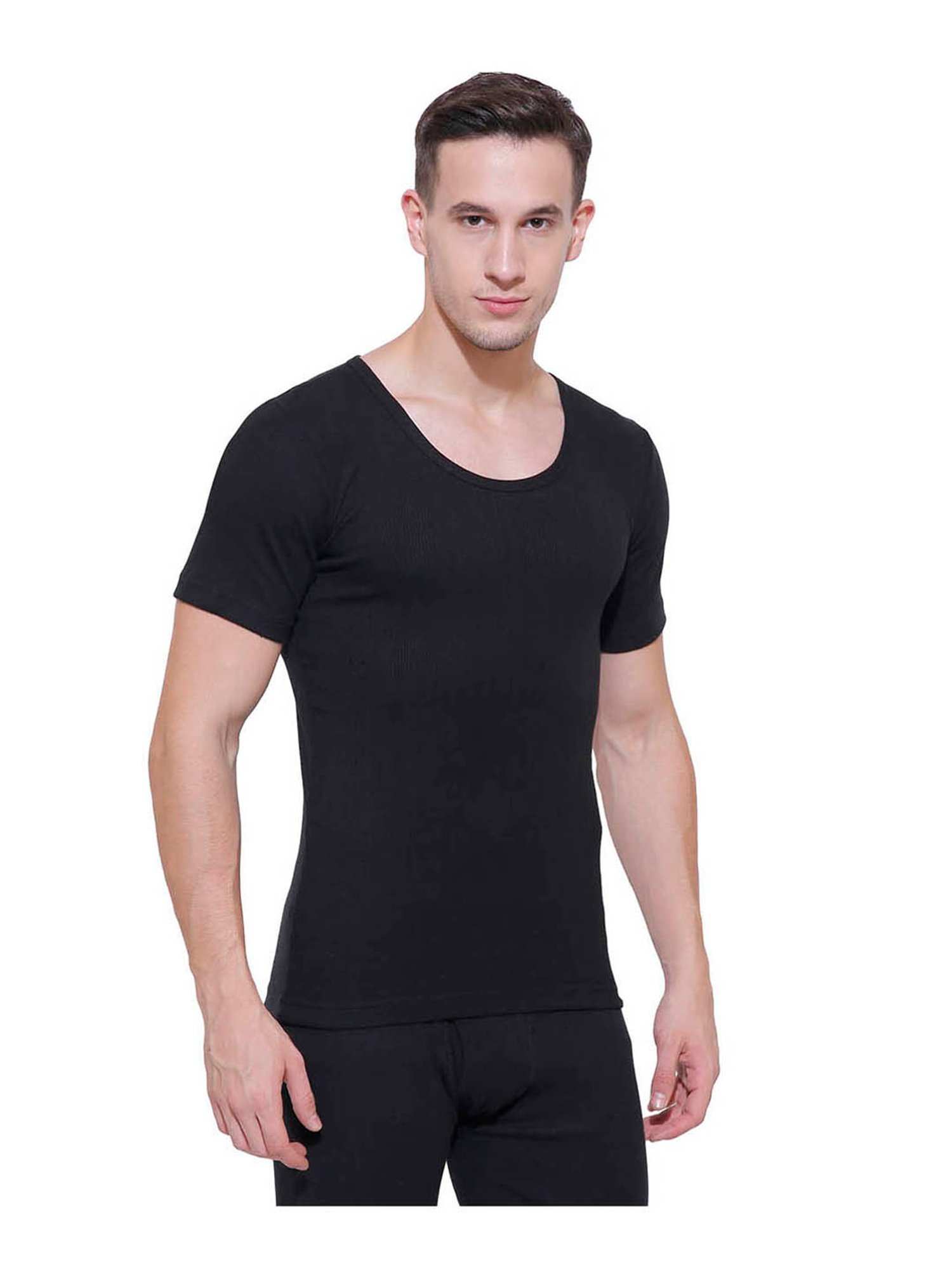 Bodycare Insider Black Regular Fit Thermal Top