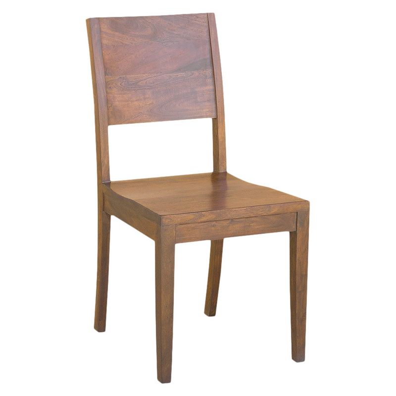 Set of 2 Acacia Wood Solid Dining Chairs - Timbergirl