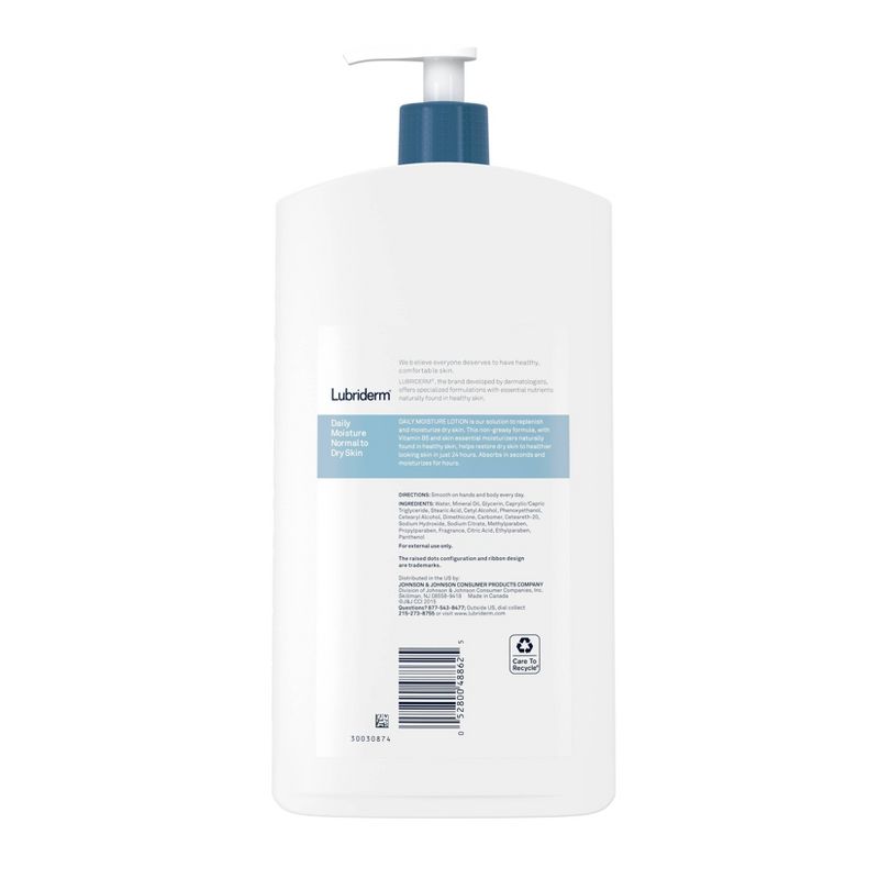 Lubriderm Daily Moisture Hydrating Lotion with Vitamin B5 - 24 fl oz