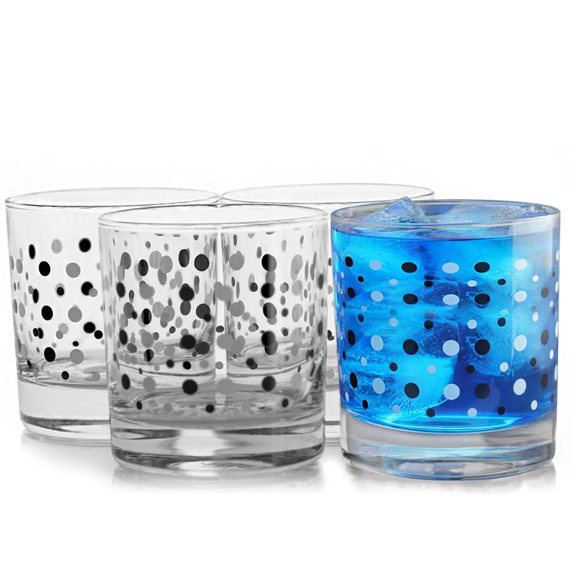 Pasabahce Istanbul 4 Piece 10.25 Ounce Double Old Fashioned Glass Cup Set