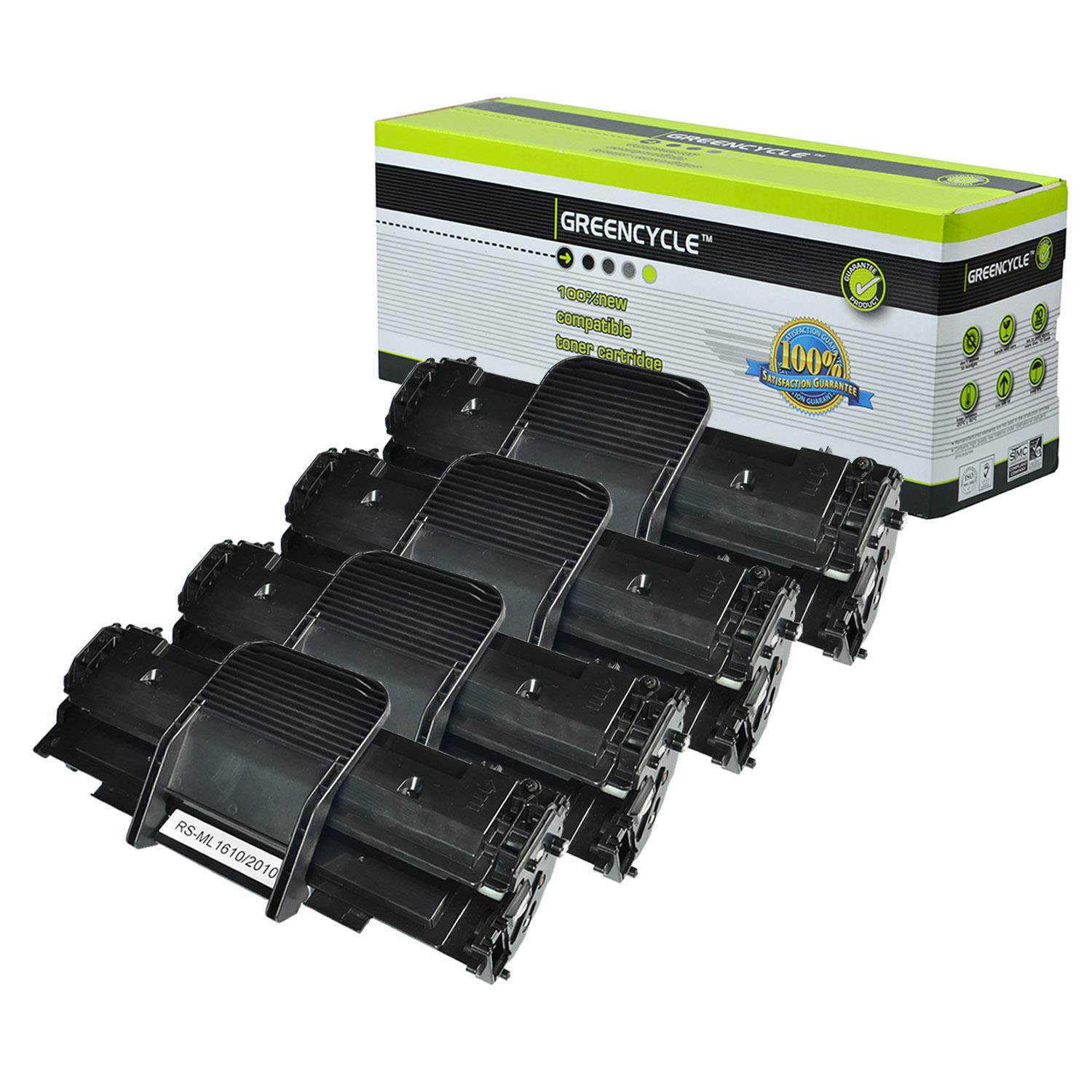 GREENCYCLE 4 Pack Compatible ML1610 Toner Cartridge for Samsung ML-1610 ML-1615 ML-1620 ML-2010 ML-2015 SCX-4321