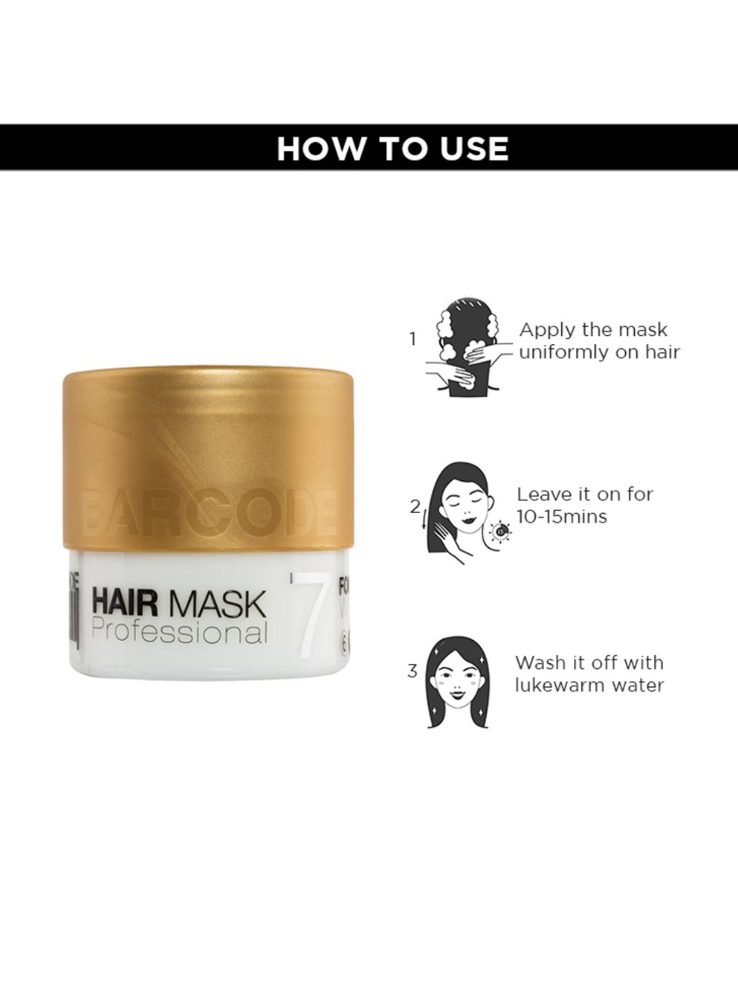 Barcode Professional Hair Mask for Dry & Damaged Hair - 400 ml