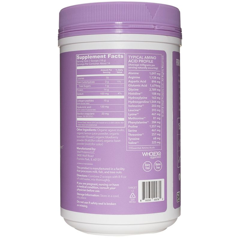 Vital Proteins Beauty Collagen Powder - Lavender Lemon - 9oz
