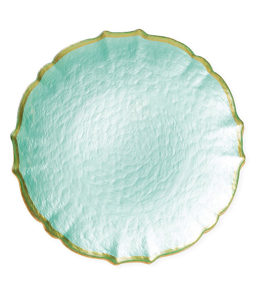 Viva by VIETRI Pastel Glass Salad Plate