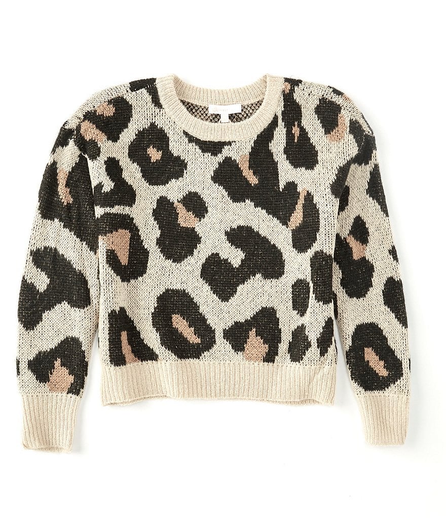 GB Girls Big Girls 7-16 Leopard Sweater