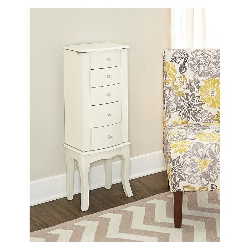 Lola Cheval Mirror/Jewelry Wardrobe Black - Powell Company