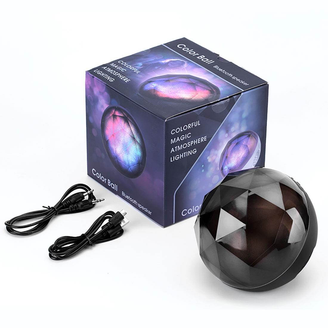 Enhanced Bass Bluetooth Speaker Wireless Stereo Sound LED Colorful Light Speaker