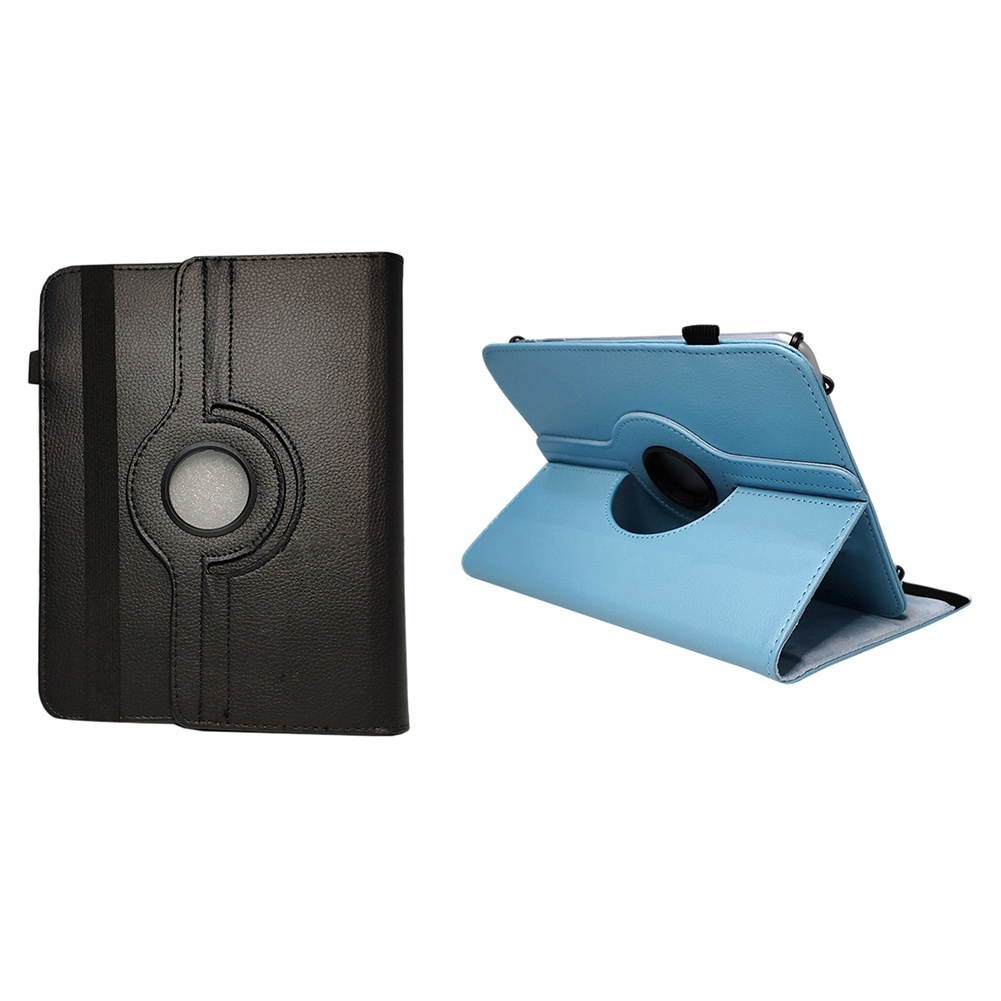 2 Pcs Leather Cover Case for ALLDOCUBE IPlay20 IPlay20 Pro 10.1Inch Tablet Case Black &Light Blue