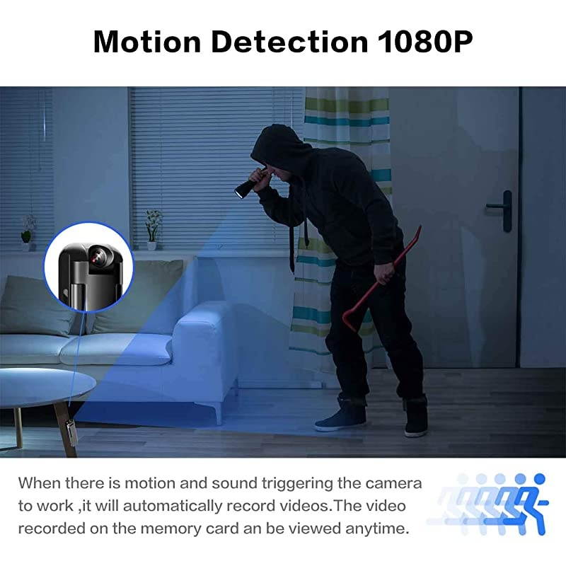 Camera - Body Camera Video Recorder -Small Wearable Pocket Cam - Clip Camera Motion Activated - 130&deg; Wide Angle Lens - Easy to Use Camera 1080P for Home and Office(with 32G Card)