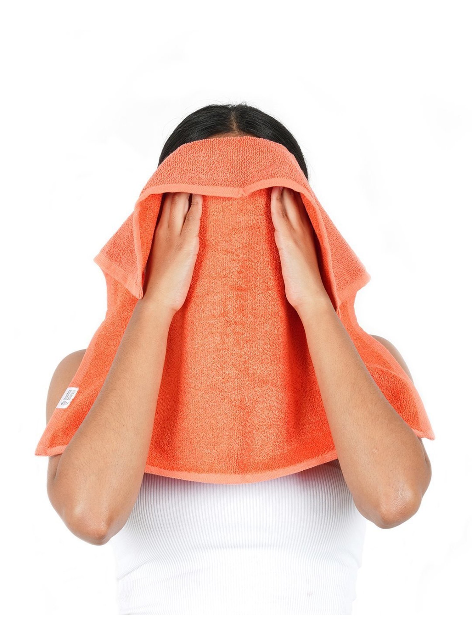 Doctor Towels Banana X Cotton Orange 550 GSM Viscose Face Towel (Set of 4)