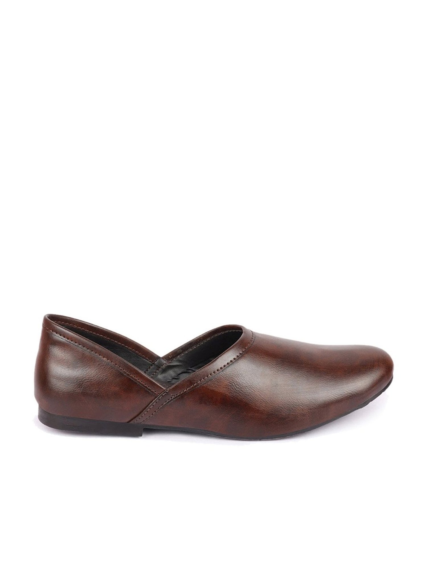 Fausto Men's Brown Ethnic Juttis