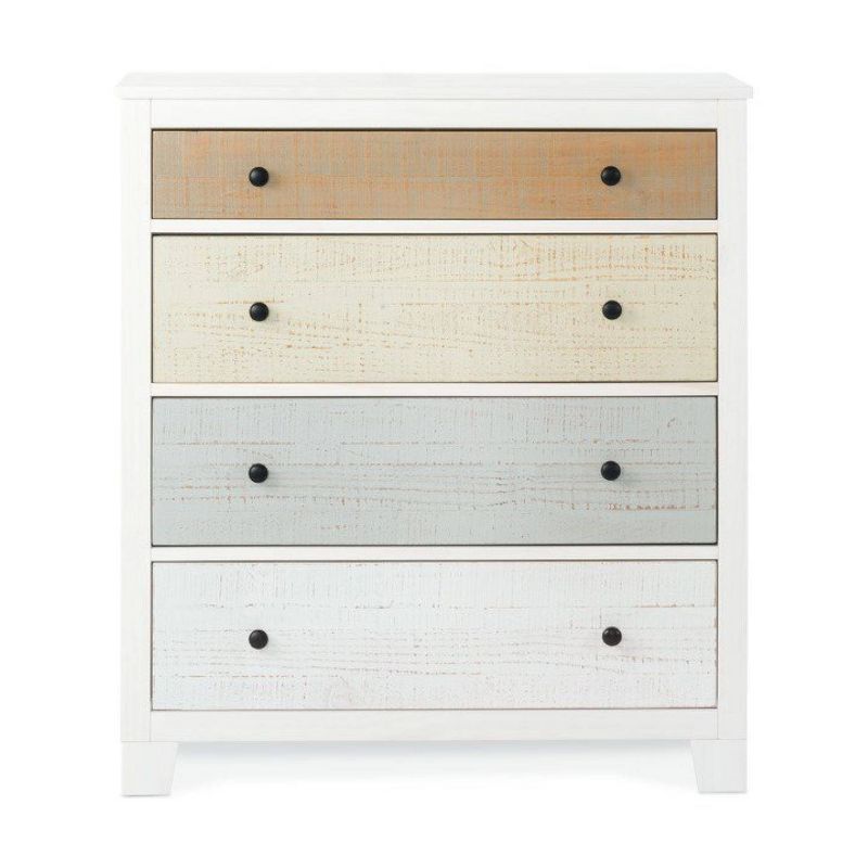 County Line 4 Drawer Chest Rum Walnut - Sauder