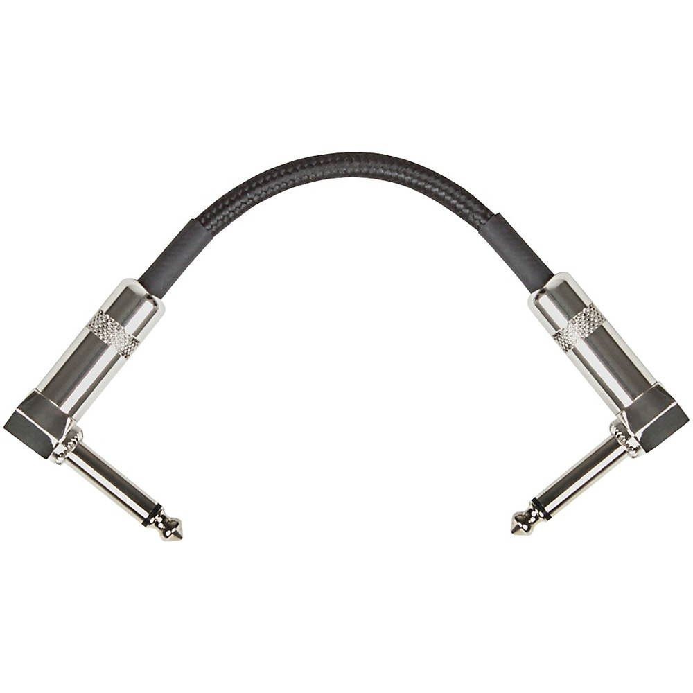 Musician's Gear Standard Instrument Patch Cable 6 in. Black - 3 Pack