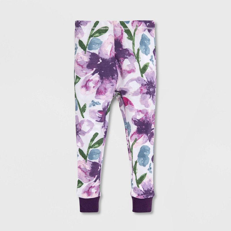 Burt's Bees Baby® Toddler Girls' 2pc Organic Cotton Pajama Set - Purple 5T