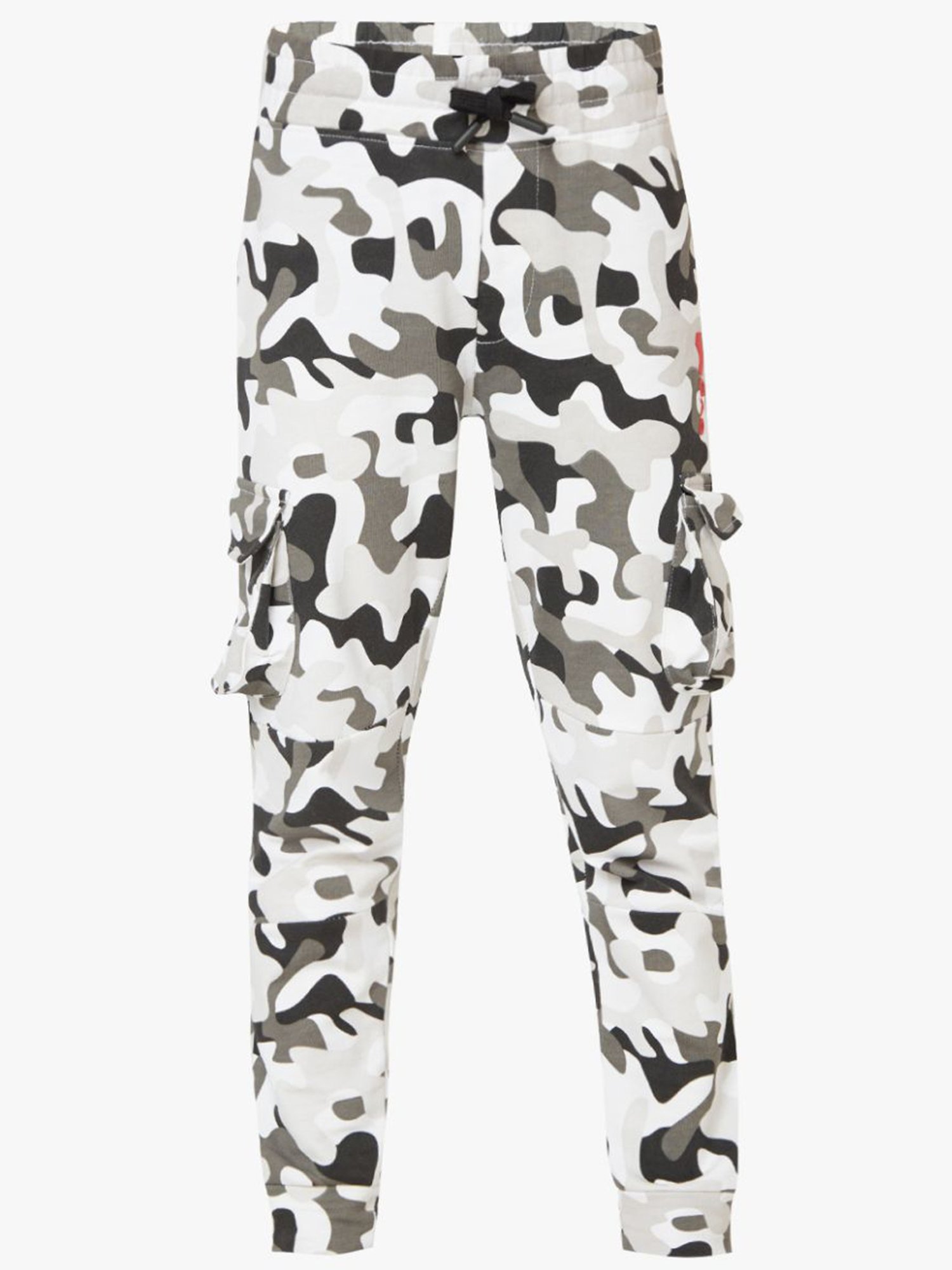 GAS KIDS White & Grey Camouflage Joggers