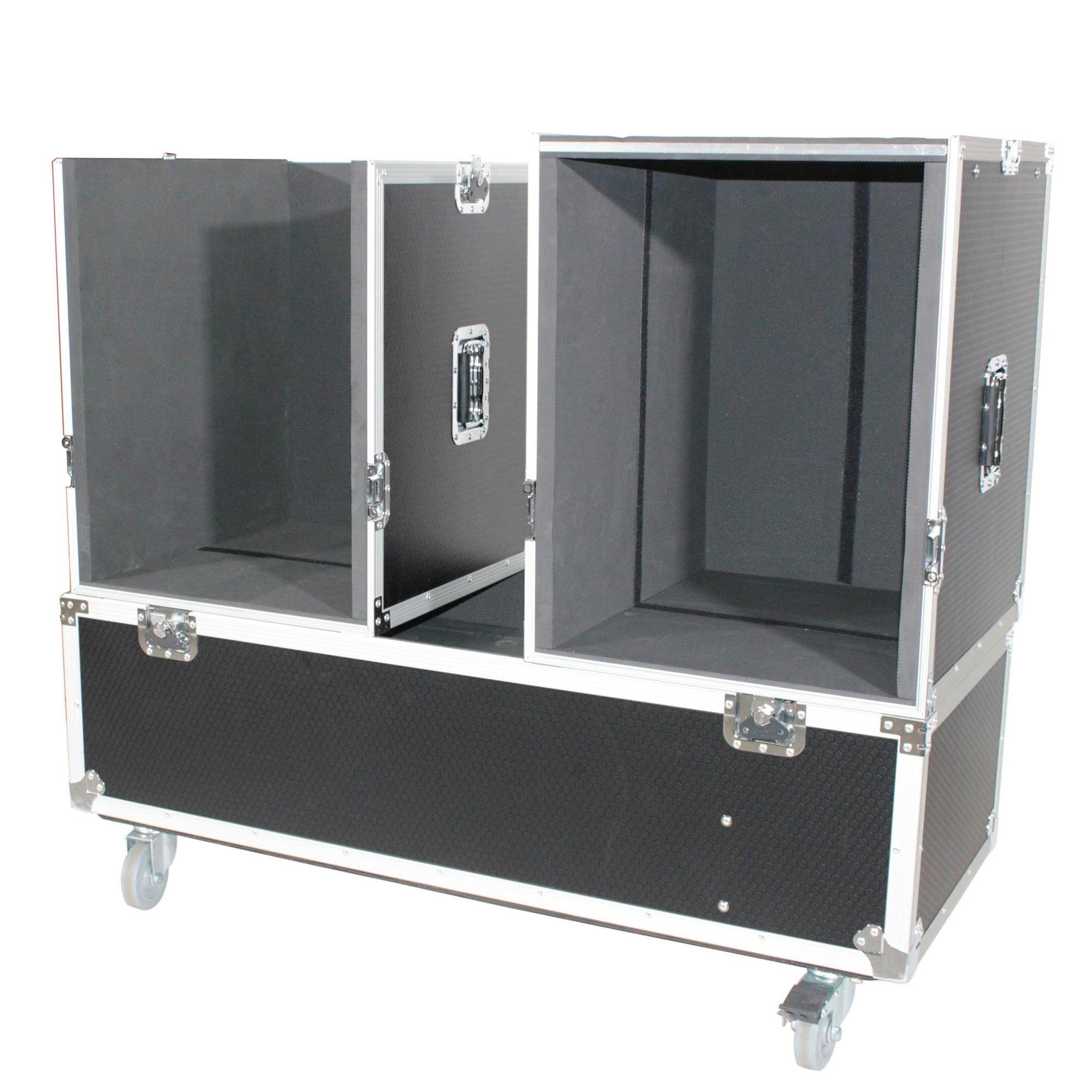 Flight/Road Case for 2 EV Evolve 50 Compact Array Systems W/Wheels ATA Style