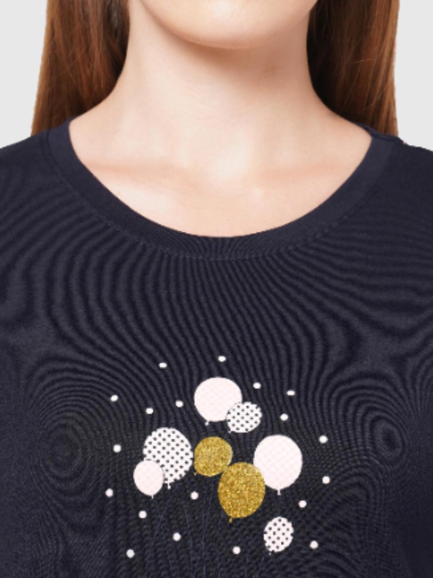 Sweetdreams Navy Graphic Print Pajama Set