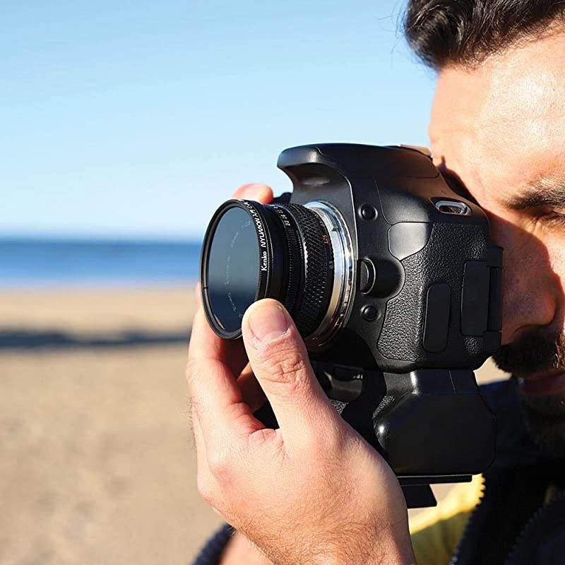 Nyumon Wide Angle Slim Ring 49mm Circular Polarizer Filter, Neutral Grey, compact (224950)