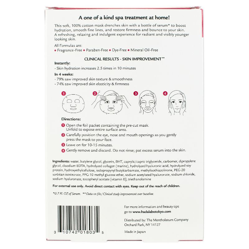 Hada Labo Tokyo Ultimate Anti-aging Facial Mask - 0.7oz