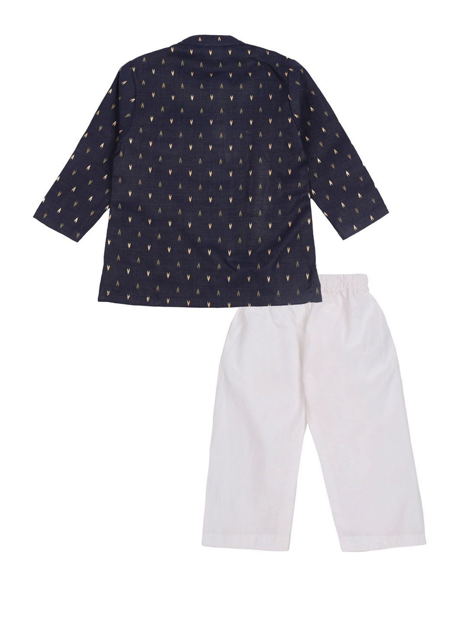 Mee Mee Kids Navy & White Printed Kurta with Pyjamas