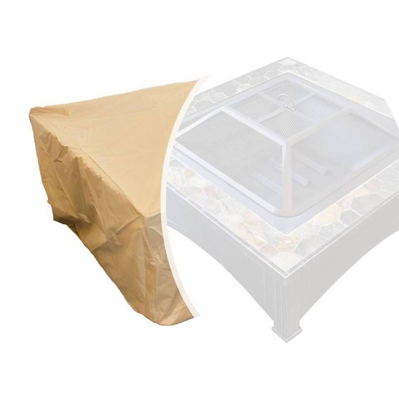 Ravenna Fire Column Cover Taupe - Classic Accessories