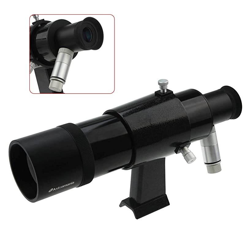 9x50 Illuminated Finder Scope Black it Provides Both a Bright Image and Comfortable Viewing