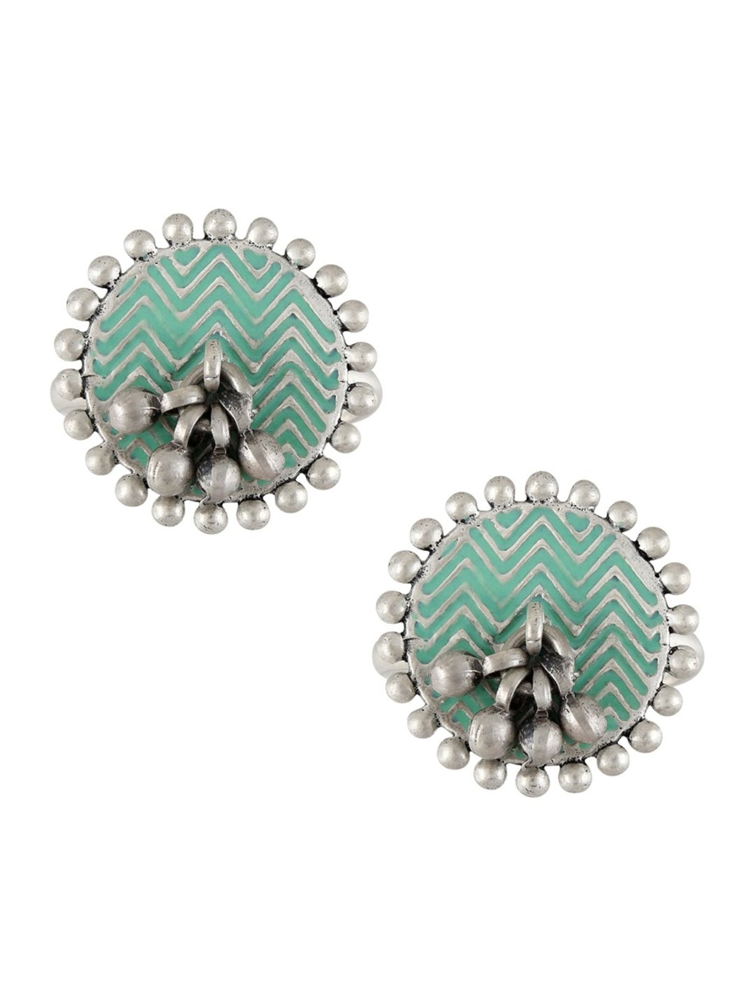 Tribe Amrapali 92.5 Sterling Silver Dhara Ghungroo Toe-Rings