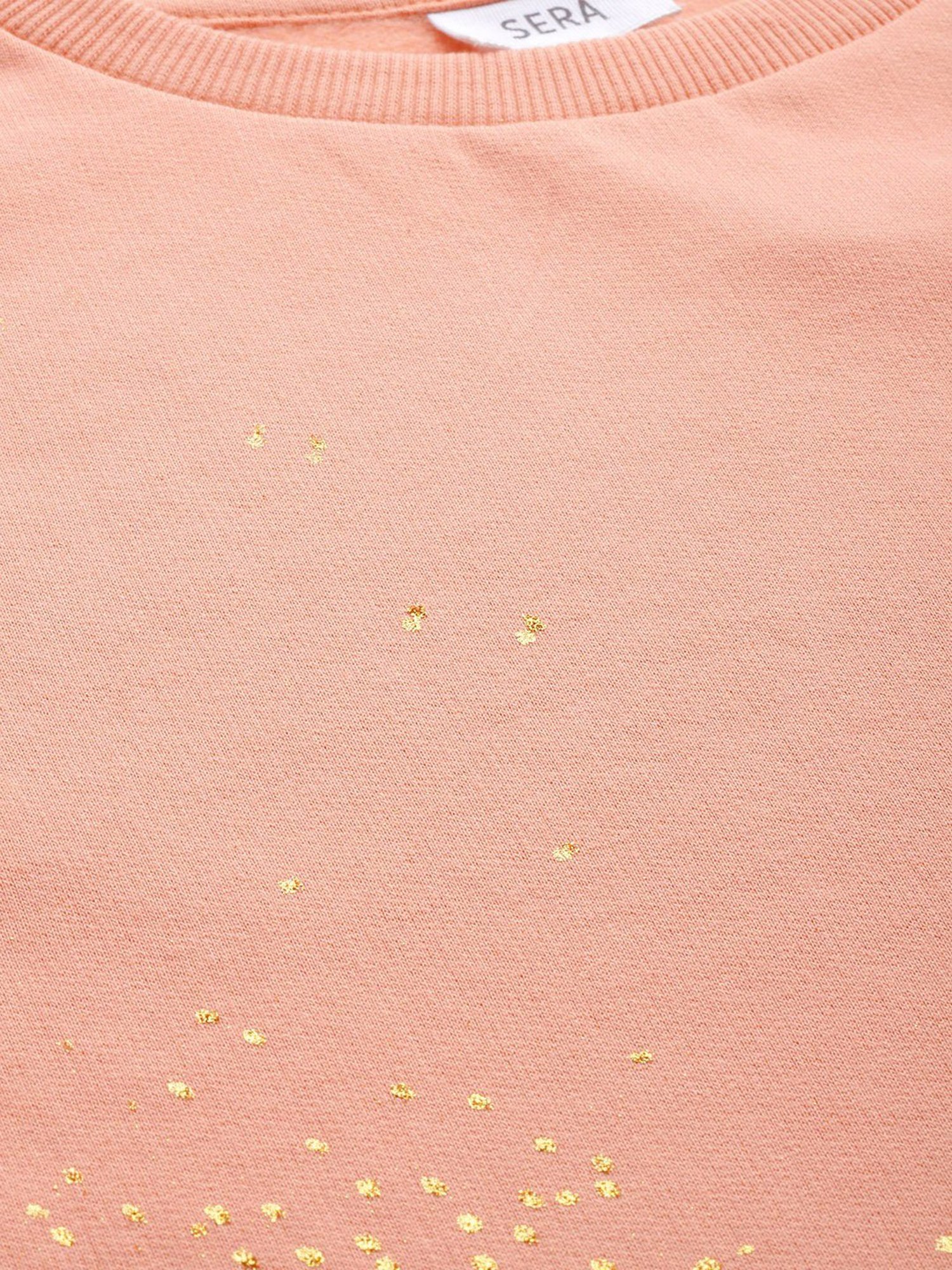 Sera Pink Printed Sweatshirt