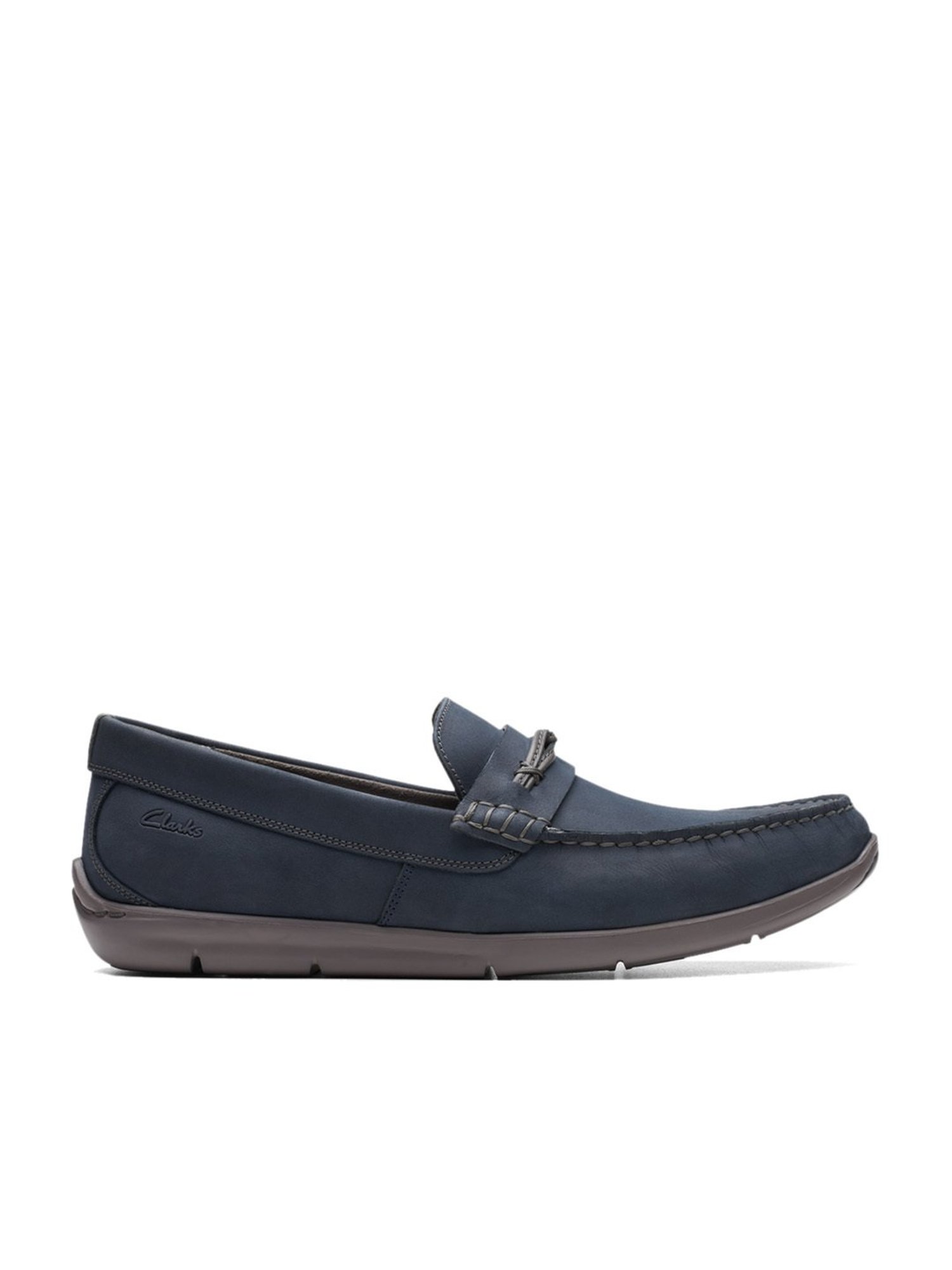 Clarks Men's Karlock Navy Loafers