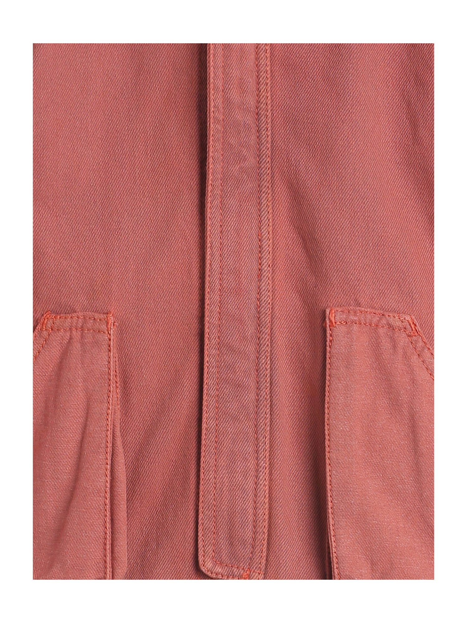 Tales & Stories Kids Peach Solid Hooded Jacket