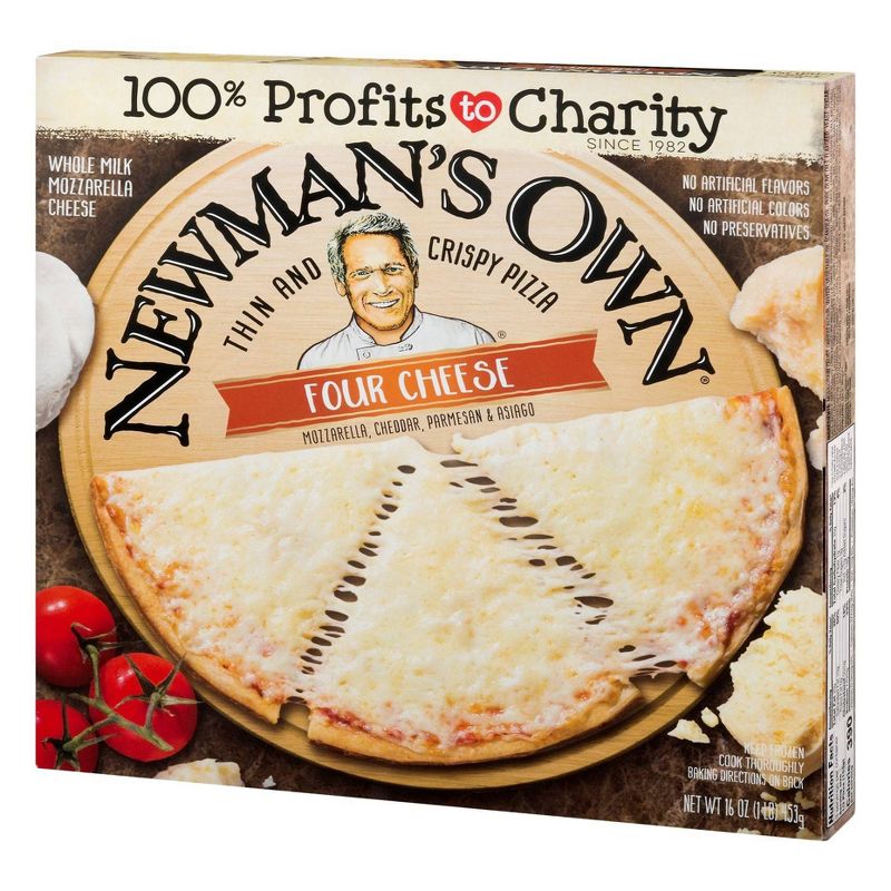 Newman's Own Thin & Crispy Crust Four Cheese Frozen Pizza - 16oz