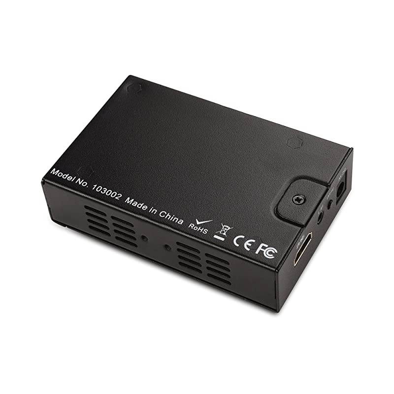 Receiver Box for HDMI Extender Over Ethernet (HDMI Over Ethernet, HDMI Over TCP/IP) up to 300 Feet