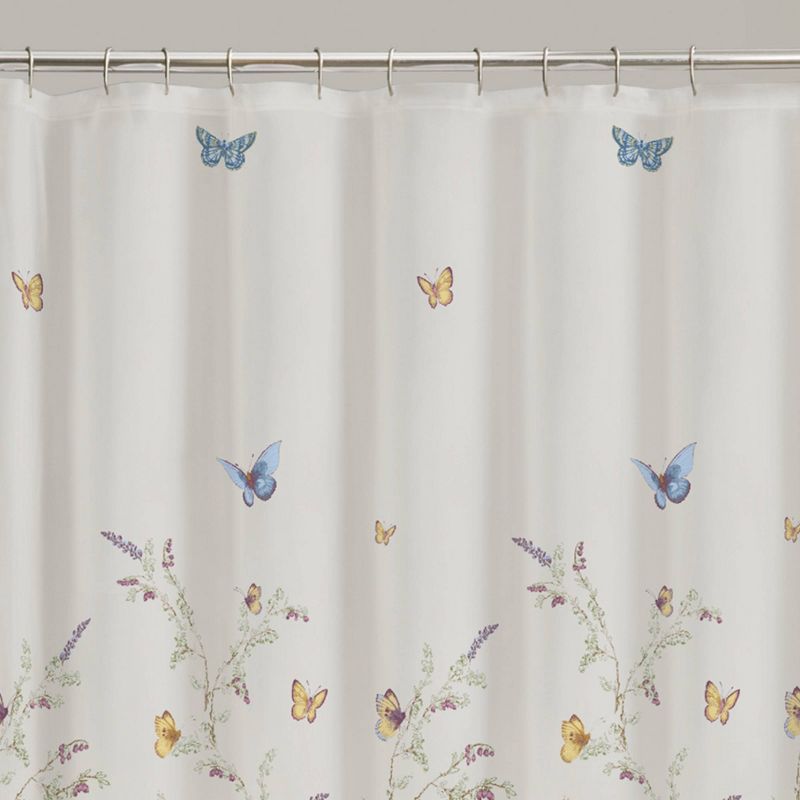 Garden Flight Butterflies PEVA Shower Curtain - Zenna Home