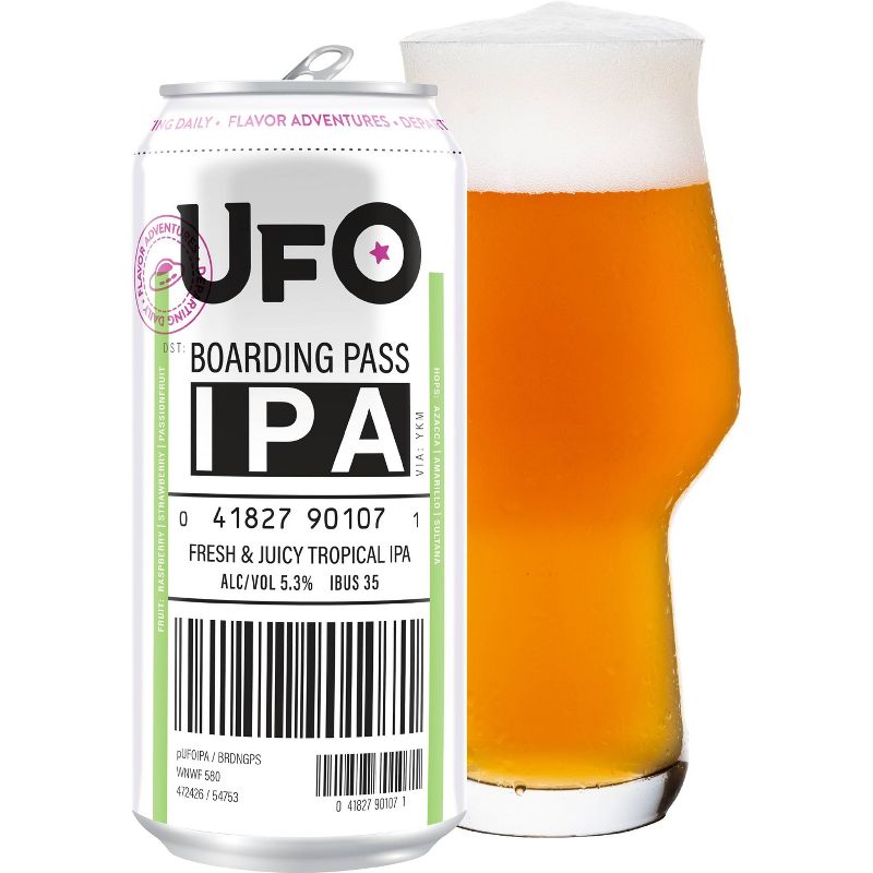 UFO Boarding Pass IPA Beer - 4pk/16 fl oz Cans