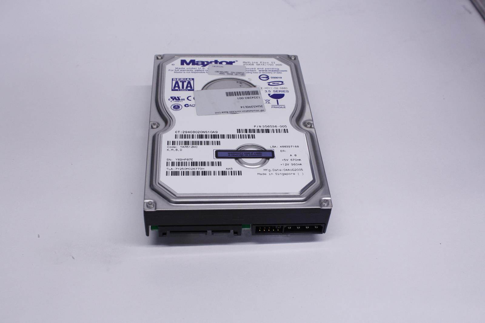 Maxtor 356536-005 250Gb Sata 7200Rpm
