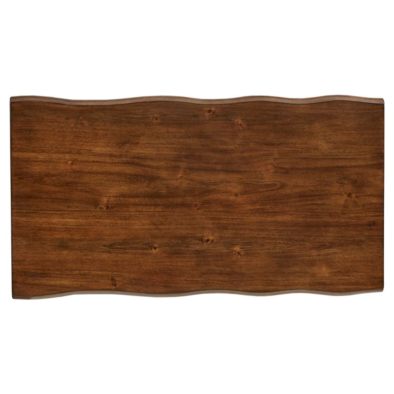 Hartwell Living Edge Rustic Industrial Cocktail Table - Brown - Inspire Q