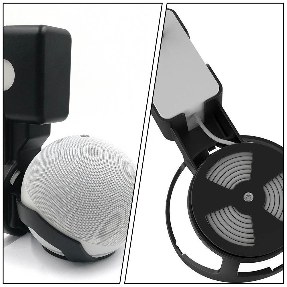 1 Pc Smart Speaker Holder Wall-mounted Bracket Compatible for Echo Dot 4