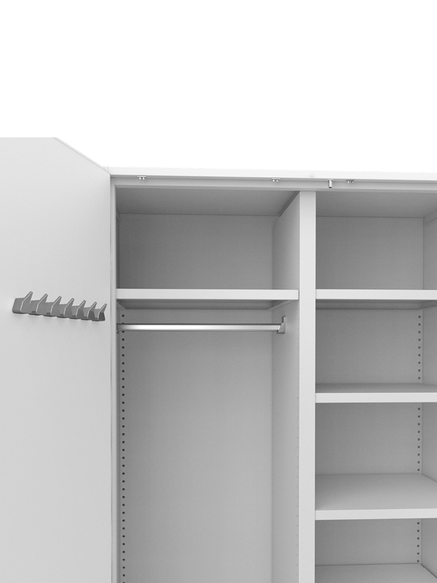 Godrej Interio Auraline Women Basic 2-Door Almirah, Textured Bond White (1-Year Warranty, 1 Drawer)