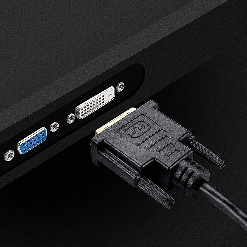HDMI to DVI Cable  BiDirectional HDMI Female to DVID24+1 Male Adapter 1080P DVI to HDMI Conveter 3D 015M Black