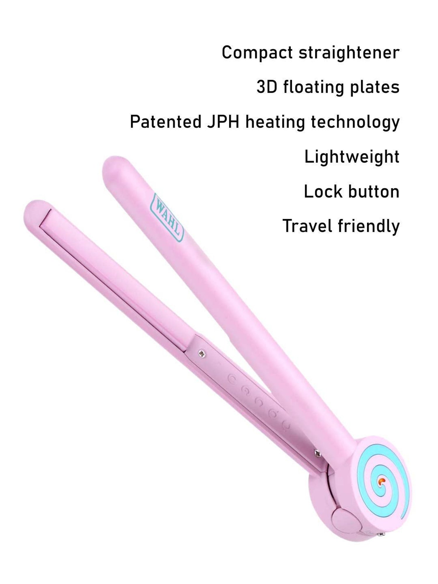 Wahl Lollipop WCHS6-1824 Mini Straightener and Curler (Pink)