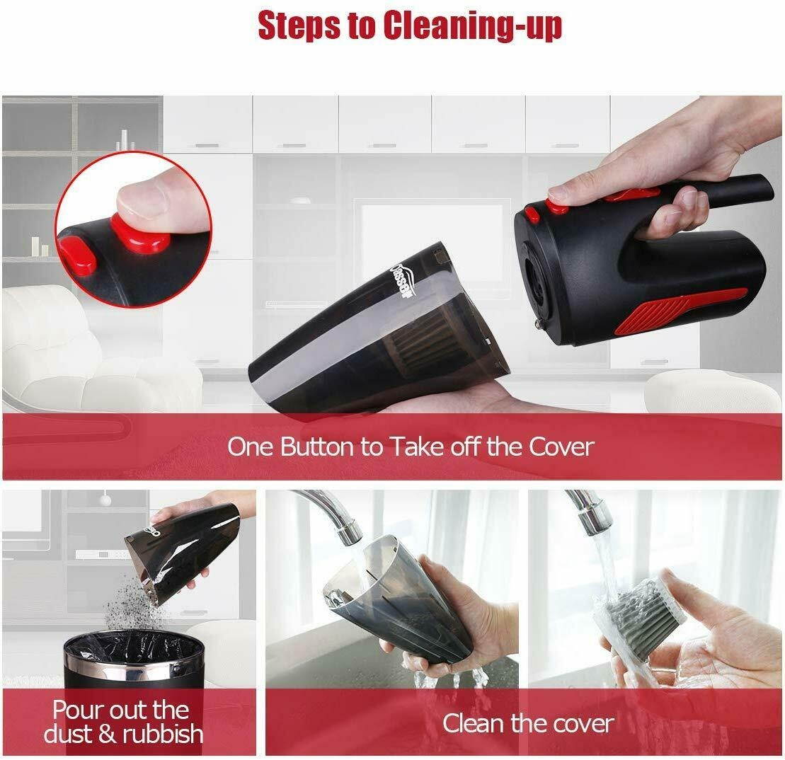 Cordless Hand Held Vacuum Cleaner Small Mini Portable Car Auto Home Wireless US
