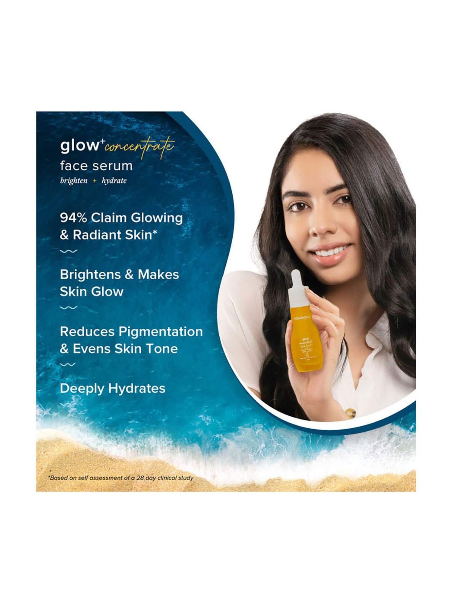 Aqualogica Glow+ Concentrate Face Serum - 30 ml